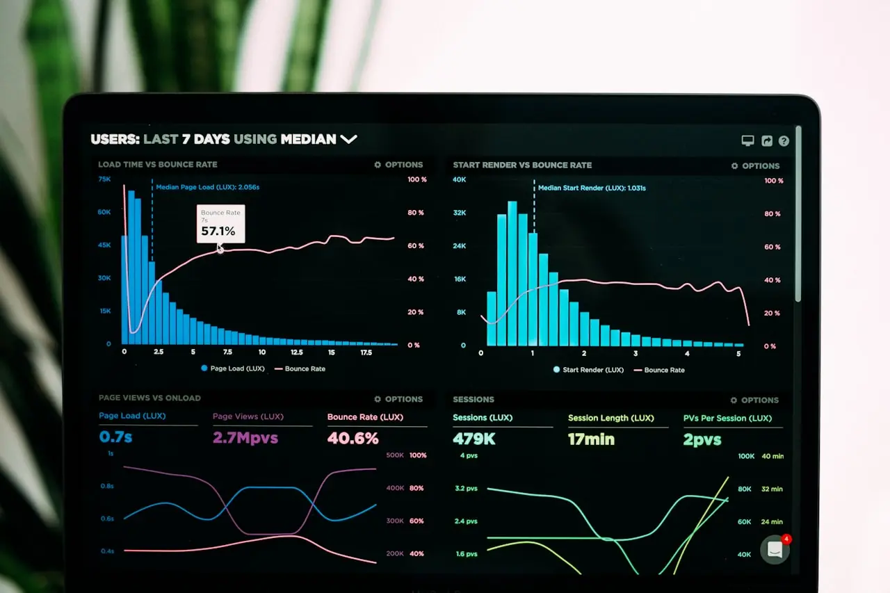 Illustrative soccer stadium with data interface overlay