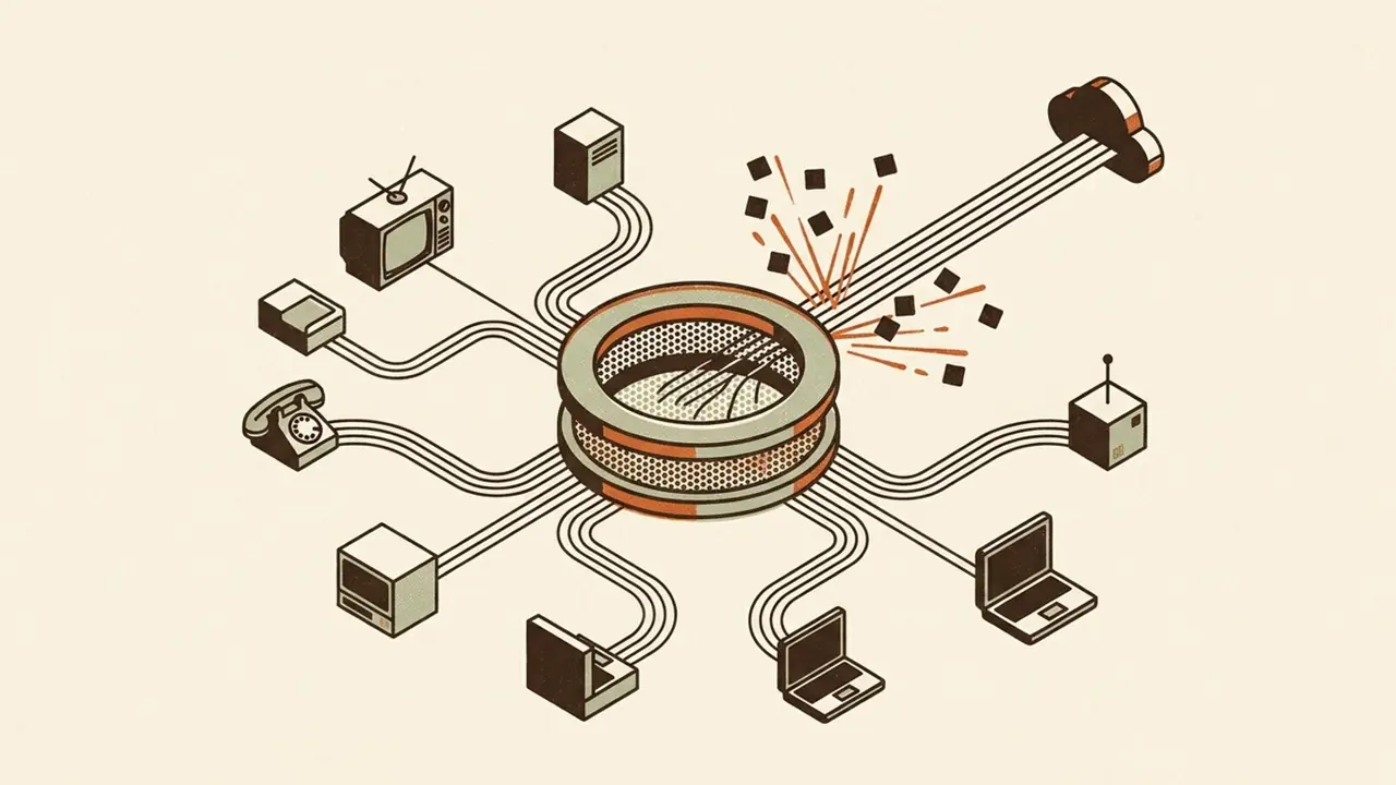 A central DNS filter cleaning the requests of a whole network of devices.